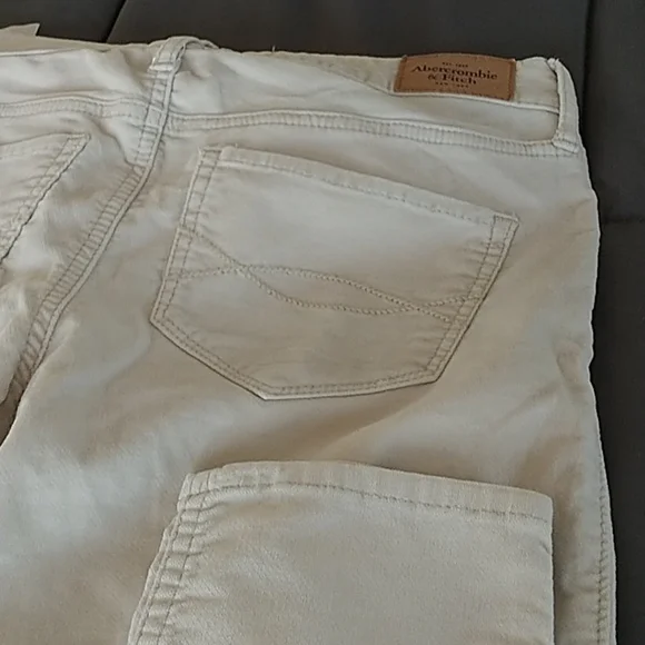 Abercrombie & Fitch Skinny Jeans Beige Sz 2 W26 - Picture 8 of 8